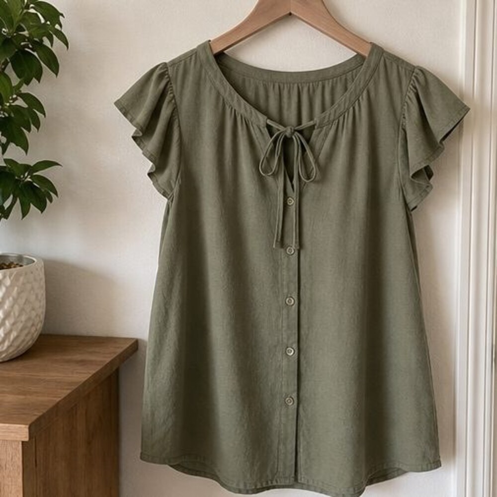 Olive Tunic Blouse